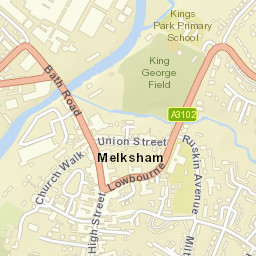 Melksham Street Map