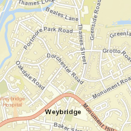 13 Monument Green, Weybridge, Surrey KT13 8QT, UK Street Map