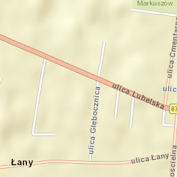 Markuszów Street Map