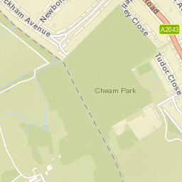 Cheam Street Map