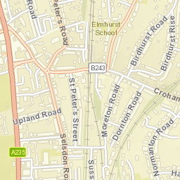 South Croydon Street Map