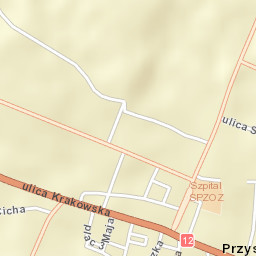 Przysucha Street Map