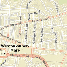 Weston-super-Mare Street Map