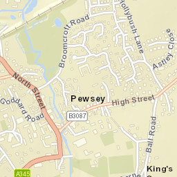 Pewsey Street Map