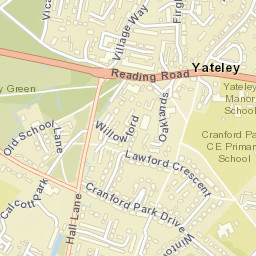 Yateley Street Map