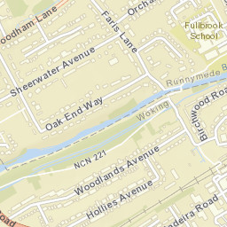 West Byfleet Street Map