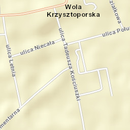 Wola Krzysztoporska Street Map
