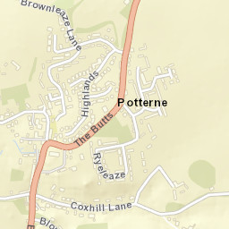 Potterne Street Map
