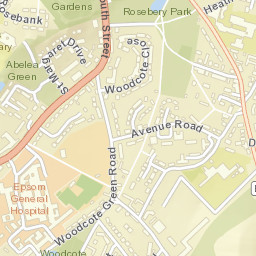 Epsom Street Map