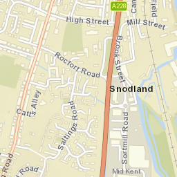 Snodland Street Map