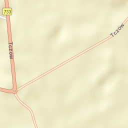 Tczów Street Map