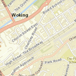 Woking Street Map