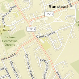 Banstead Street Map