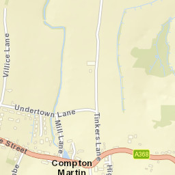 Compton Martin Street Map