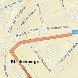 Blankenberge Street Map
