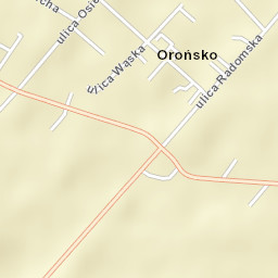 Orońsko Street Map