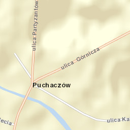 Puchaczów Street Map