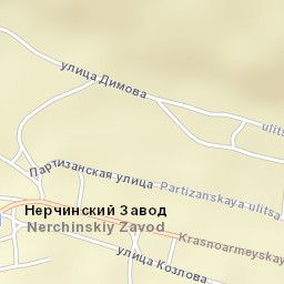 Nerchinsko-Zavodskiy Rayon Street Map
