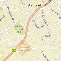 Ashtead Street Map