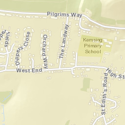 Kemsing Street Map