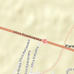 Paradyż Street Map