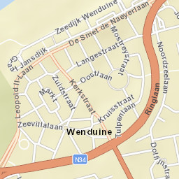 Wenduine Street Map