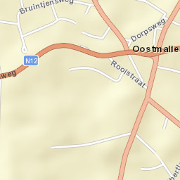 Oostmalle Street Map