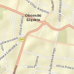 Oborniki Śląskie Street Map
