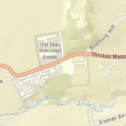 Boxbury Hill, Paulton, Bath and North East Street Map