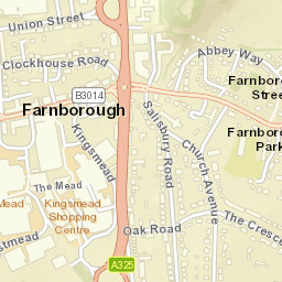 Farnborough Street Map