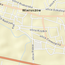 Wieruszów Street Map