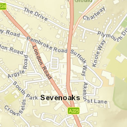 Sevenoaks Street Map