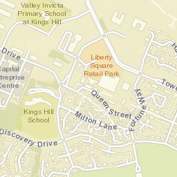 Kings Hill Street Map