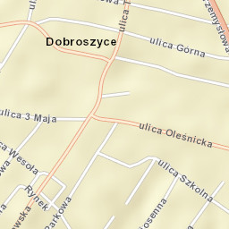 Dobroszyce Street Map