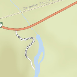 Trans-Canada Highway, Glacier National Park Street Map