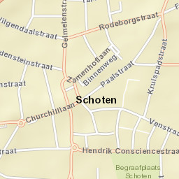 Schoten Street Map