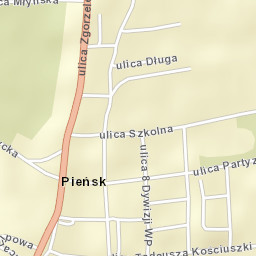 Pieńsk Street Map