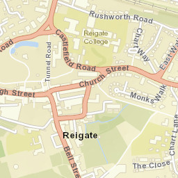 Reigate Street Map