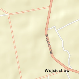 Wojciechów Street Map