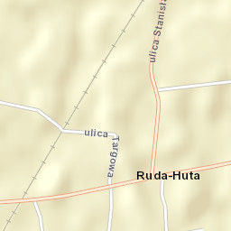 Ruda-Huta Street Map