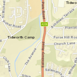 Tidworth Street Map