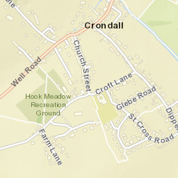 Crondall Street Map
