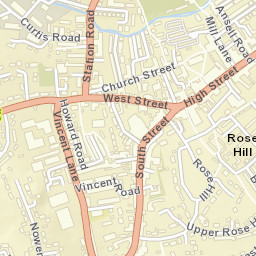 Dorking Street Map