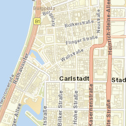 Dusseldorf, Germany Street Map