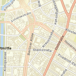 Germany Dusseldorf Street Map