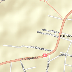 Kunice Street Map