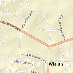 Wieluń Street Map