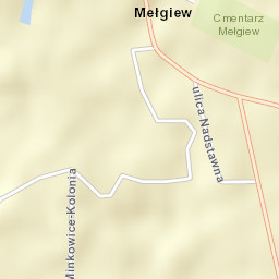 Mełgiew Street Map
