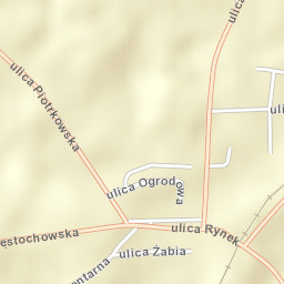 Gorzkowice Street Map