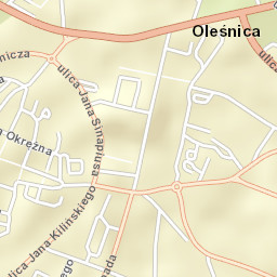 Oleśnica Street Map